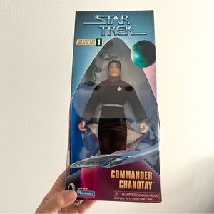 Star Trek Voyager Commander Chakotay figure 9” NIB Warp Factor series 19…